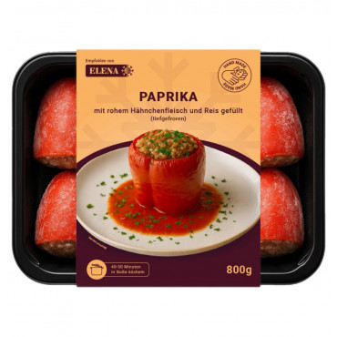Paprika - Hähnchenfleisch&Reis