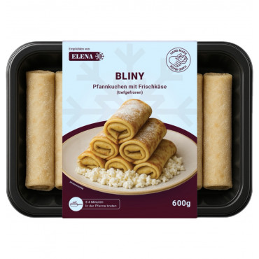 Bliny Pfannkuchen - Frischkäse