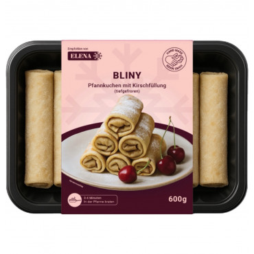 Bliny Pfannkuchen - Kirschfüllung