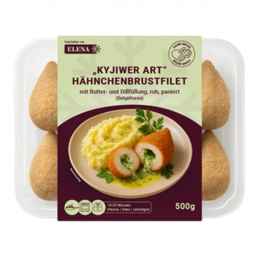 "Kyjiwer Art" - Hähnchenbrustfilet&Butter- Dillfüllung